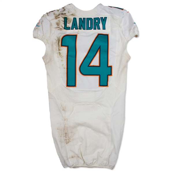Lot Detail Jarvis Landry 10 9 2016 Miami Dolphins Game Used Jersey Photo Matched NFL COA