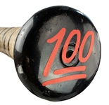 Bryce Harper 2016 Victus Custom Model AA6 Professional Model Bat - Pine Tar, 100 Emoji on Knob