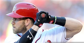 Bryce Harper 2016 Victus Custom Model AA6 Professional Model Bat - Pine Tar, 100 Emoji on Knob