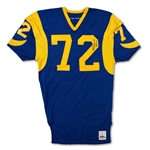 Lot of 2 - Kent Hill & Doug France Los Angeles Rams Game Used Jersey - Great Use Pro Bowl Lineman