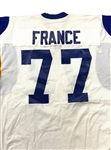 Lot of 2 - Kent Hill & Doug France Los Angeles Rams Game Used Jersey - Great Use Pro Bowl Lineman