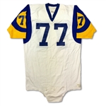 Lot of 2 - Kent Hill & Doug France Los Angeles Rams Game Used Jersey - Great Use Pro Bowl Lineman