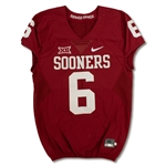 Baker Mayfield 2016 Oklahoma Sooners Game Used Home Jersey - Photo Matched to 5 Games! (Fanatics/OU COA)