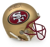 Steve Young 1997 San Francisco 49ers Game Worn & Signed Helmet - Young Hologram, Excellent Wear