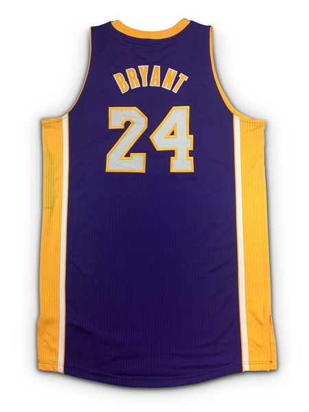 Lot Detail - Kobe Bryant 2013-14 Los Angeles Lakers Game Worn Road ...