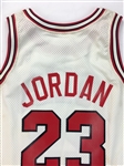 Michael Jordan 1990-91 Chicago Bulls Game Worn & Signed Home Jersey - Tremendous Wear, MVP Season, 1st NBA Title (JSA/MEARS A8)
