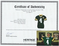 Brett Favre Milestone 250th Career Start 12/9/2007 Photo Matched Green Bay Packers Game Worn & Signed Home Jersey (Favre/JSA/PSA/HA/Resolution) 
