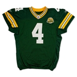 Brett Favre Milestone 250th Career Start 12/9/2007 Photo Matched Green Bay Packers Game Worn & Signed Home Jersey (Favre/JSA/PSA/HA/Resolution) 
