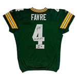 Brett Favre Milestone 250th Career Start 12/9/2007 Photo Matched Green Bay Packers Game Worn & Signed Home Jersey (Favre/JSA/PSA/HA/Resolution) 