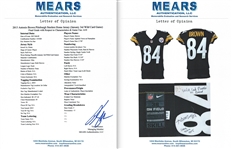 Antonio Brown Photo Matched 1/3/2015 Pittsburgh Steelers Game Worn & Signed Jersey - AFC Wildcard Playoff Game (JSA/MEARS A10)