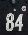 Antonio Brown Photo Matched 1/3/2015 Pittsburgh Steelers Game Worn & Signed Jersey - AFC Wildcard Playoff Game (JSA/MEARS A10)