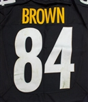 Antonio Brown Photo Matched 1/3/2015 Pittsburgh Steelers Game Worn & Signed Jersey - AFC Wildcard Playoff Game (JSA/MEARS A10)