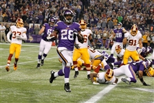 Adrian Peterson Photo Matched 11/7/2013 Minnesota Vikings Game Worn & Signed Home Jersey - 2 TD's! (MEARS A10/JSA)
