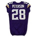 Adrian Peterson Photo Matched 11/7/2013 Minnesota Vikings Game Worn & Signed Home Jersey - 2 TD's! (MEARS A10/JSA)