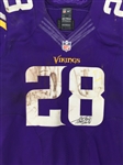 Adrian Peterson Photo Matched 11/7/2013 Minnesota Vikings Game Worn & Signed Home Jersey - 2 TD's! (MEARS A10/JSA)