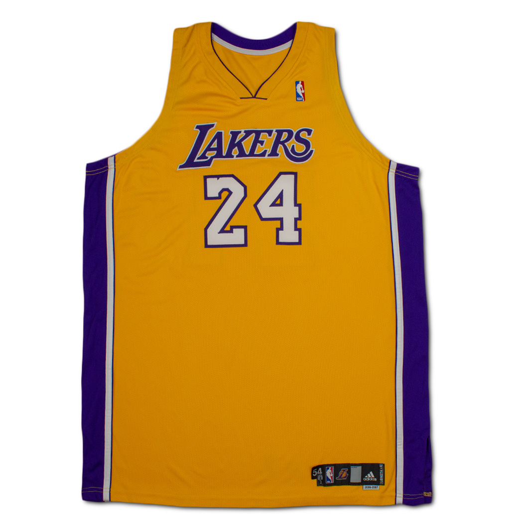 2006-10 AUTHENTIC LA LAKERS BRYANT #24 CHAMPION JERSEY (HOME) M