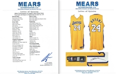 Kobe Bryant 2006-07 Los Angeles Lakers Game Worn & Signed Home Jersey - Solid Wear (MEARS A10/Lakers LOA)