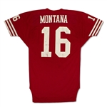 Joe Montana 1987-89 San Francisco 49ers Game Used Home Jersey - 89' FedEx Slip from 49ers, Celtics Former CFO LOA, Evident Use (MEARS A10)