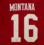 Joe Montana 1987-89 San Francisco 49ers Game Used Home Jersey - 89' FedEx Slip from 49ers, Celtics Former CFO LOA, Evident Use (MEARS A10)
