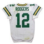 Aaron Rodgers 11/28/2016 Photo Matched Green Bay Packers Game Worn Road Jersey (Fanatics/Meigray LOA)