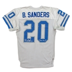 Barry Sanders Photo Matched 1994 Detroit Lions Game Used & Signed Road Jersey - 2 Games! Repairs! (Lions/TriStar/RGU LOA)