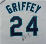 Ken Griffey Jr 1993 Game Used & Signed Seattle Mariners Road Jersey (Beckett/Griffey LOA)