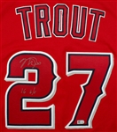 Mike Trout Photo Matched 6/15/2016 Los Angeles Angels Game Worn & Signed Home Jersey - DIRTY! MVP Season! (MEARS A10/Anderson/MLB Auth/PSA)