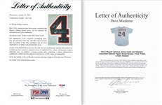 Miguel Cabrera 2012 TRIPLE CROWN Game Used & Signed Detroit Tigers Road Jersey - MVP Season (PSA/MEARS A10/Miedema)