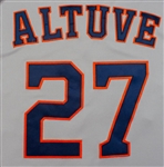 Jose Altuve 9/27/2014 Houston Astros Game Worn Road Jersey vs Mets (MLB Auth)