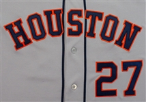 Jose Altuve 9/27/2014 Houston Astros Game Worn Road Jersey vs Mets (MLB Auth)