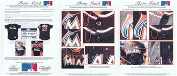 Giancarlo Stanton 2017 Game Used Miami Marlins Alternate Jersey Photo Matched To 11 Games Totaling 4 Home Runs (MLB Auth/Sports Investors)