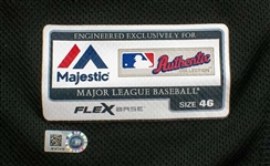 Giancarlo Stanton 2017 Game Used Miami Marlins Alternate Jersey Photo Matched To 11 Games Totaling 4 Home Runs (MLB Auth/Sports Investors)