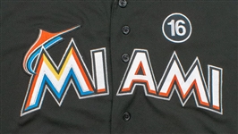 Giancarlo Stanton 2017 Game Used Miami Marlins Alternate Jersey Photo Matched To 11 Games Totaling 4 Home Runs (MLB Auth/Sports Investors)