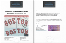 David Ortiz Photo Matched 9/22/2016 Boston Red Sox Game Worn & Signed Road Jersey (Fanatics/Resolution/MLB Auth)