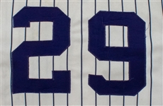 Jim Catfish Hunter Photo Matched 1977 World Champion New York Yankees Game Worn Jersey
