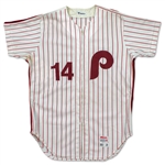 Pete Rose 1980 Game Worn Philadelphia Phillies Jersey (HA/MEARS A10)