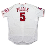 Albert Pujols Photo Matched 8/30/16 Game Worn & Signed Los Angeles Angels Home Jersey (Resolution/MEARS A10/MLB Auth)