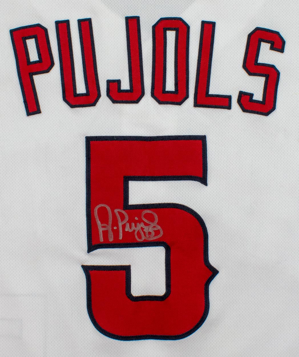 Albert Pujols Game-Used Alternate Red Jersey - 10/3/15