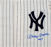 Mickey Mantle Signed & Inscribed New York Yankees Authentic Pinstripe Jersey (PSA LOA)