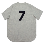 Mickey Mantle Signed & Inscribed Authentic Throwback New York Yankees Road Jersey (UDA/PSA)