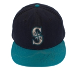 Ken Griffey Jr. 1990s Game Worn & Signed Seattle Mariners Cap (HA/JSA)