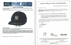 Reggie Jackson 1978-81 New York Yankees Game Worn & Signed 563 HR Cap (MEARS/JSA LOA)