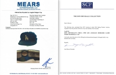Don Drysdale Circa 1958 Los Angeles Dodgers Game Worn Baseball Cap (MEARS/Drysdale Family LOA)