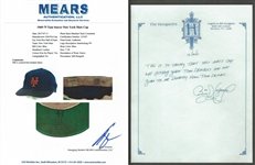Tom Seaver 1969-75 New York Mets Game Worn Baseball Cap (MEARS/Bat Boy COA)