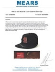 Stan Musial Early 1960's Game Worn & Signed St. Louis Cardinals Cap - Family LOA (MEARS/HA/JSA/PSA)