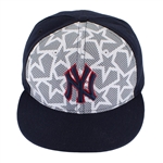 Alex Rodriguez 2016 Memorial Day Stars and Stripes Game Worn Baseball Cap (Steiner/MLB Auth)