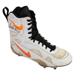 Dan Marino Photo Matched 1996 Game Worn & Signed Custom Nike Miami Dolphins Cleat - Worn After Achilles Injury (HA/JSA)