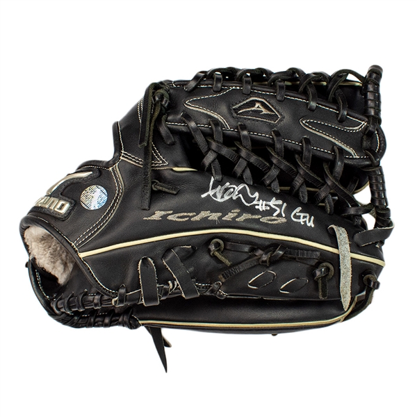 Ichiro Suzuki Game Used and Signed Mizuno Fielders Glove (Ichiro LOA)