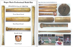 Roger Maris 1967-68 Game Used H&B Model A92 Bat - Fantastic Example (PSA/DNA GU10)