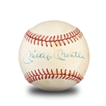 Roger Maris & Mickey Mantle Signed Rawlings Official Size Baseball - Great Signatures (PSA/DNA LOA)
